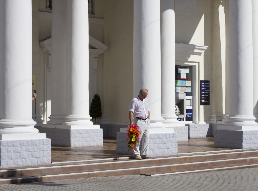 One of the actors on set of a Russian TV series filmed near Sevastopol Best Western Hotel in Sevastopol Crimea. 02.08.14